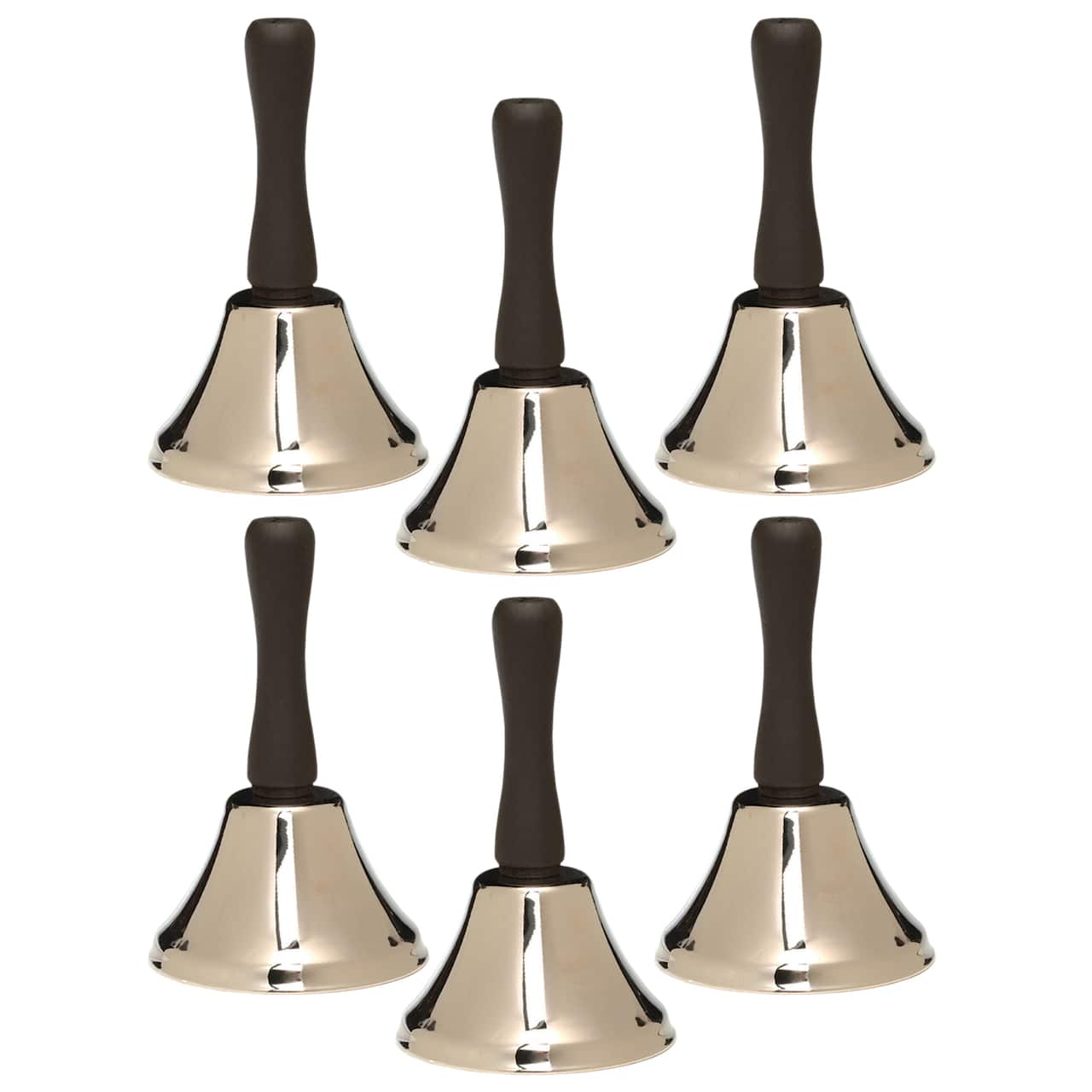 Ashley Productions® 4" Steel Hand Bell, Pack of 6